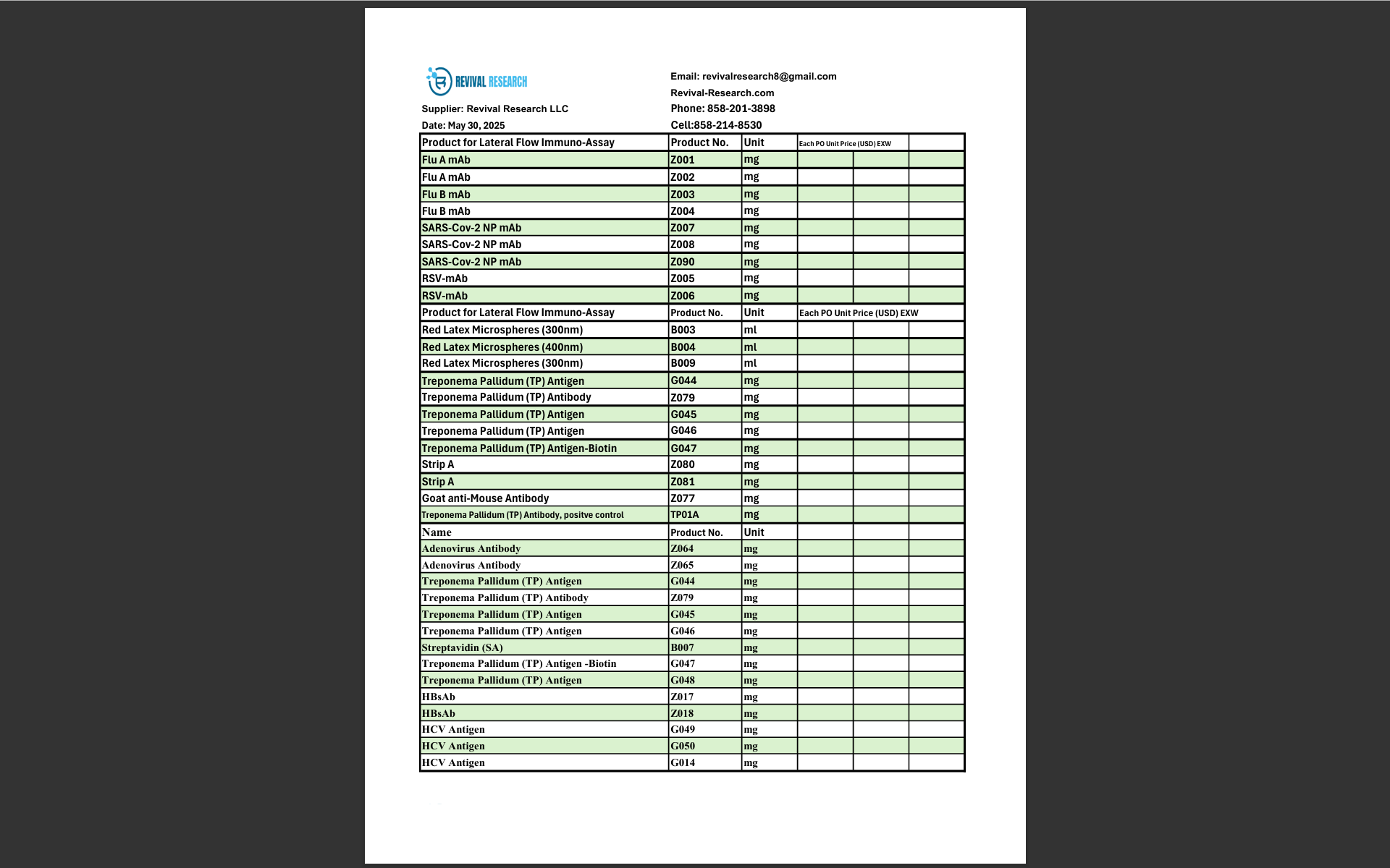 Product List-Page